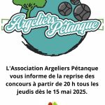 Reprise des concours de Pétanque